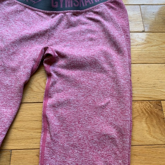 Gymshark Flex High Waisted Leggings – Pink Marl / Charcoal – Size Small - Picture 4 of 9